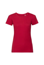 Load image into Gallery viewer, Russell Womens/Ladies Authentic Pure Organic Tee (Classic Red)