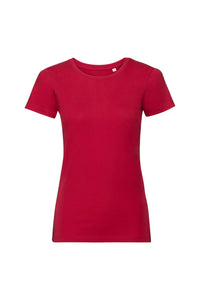 Russell Womens/Ladies Authentic Pure Organic Tee (Classic Red)