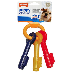 Interpet Limited Nylabone Puppy Teething Keys (Multicoloured) (Large)