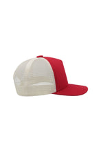 Load image into Gallery viewer, Atlantis Record Mid Visor 5 Panel Trucker Cap (Red)