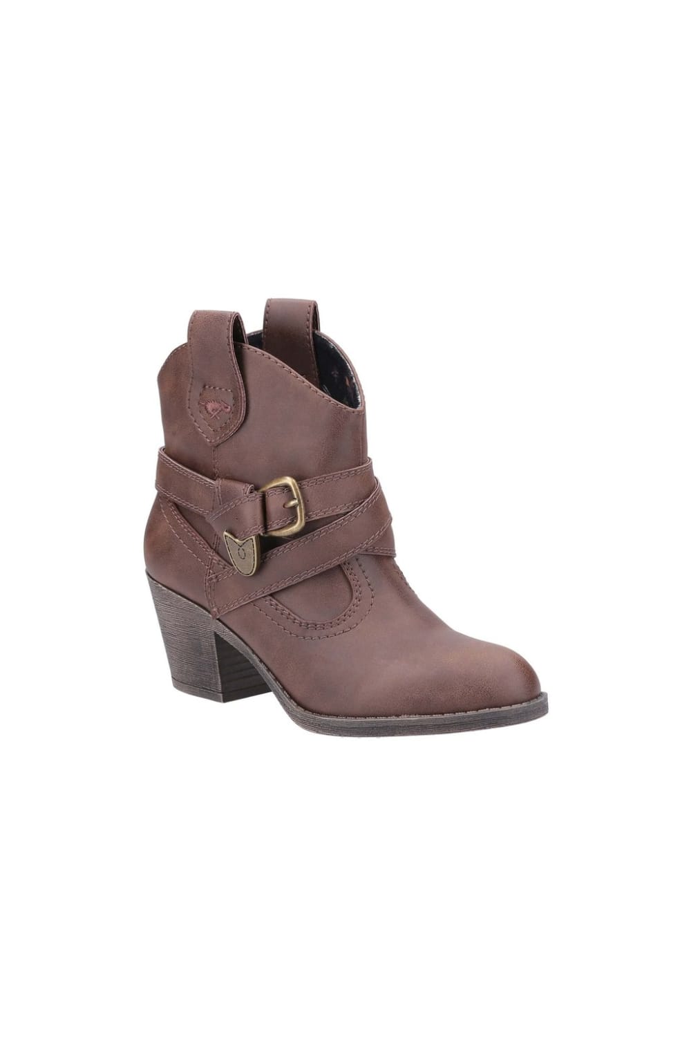 Womens/Ladies Satire Ankle Boots (Brown)