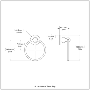 Bolero Collection Towel Ring