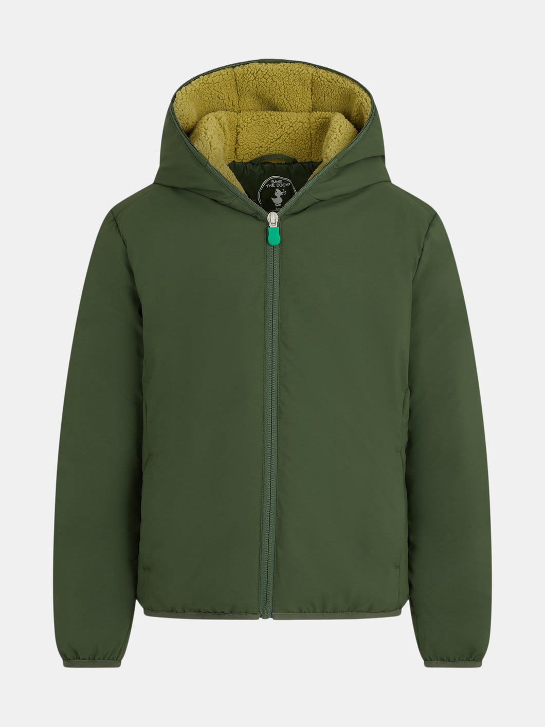 Unisex Noah Faux Fur Lined Waterproof Hooded Jacket - Pine Green