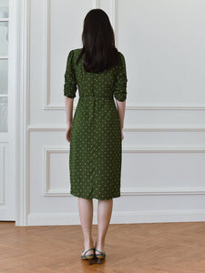 Jade Chiffon Tea Dress