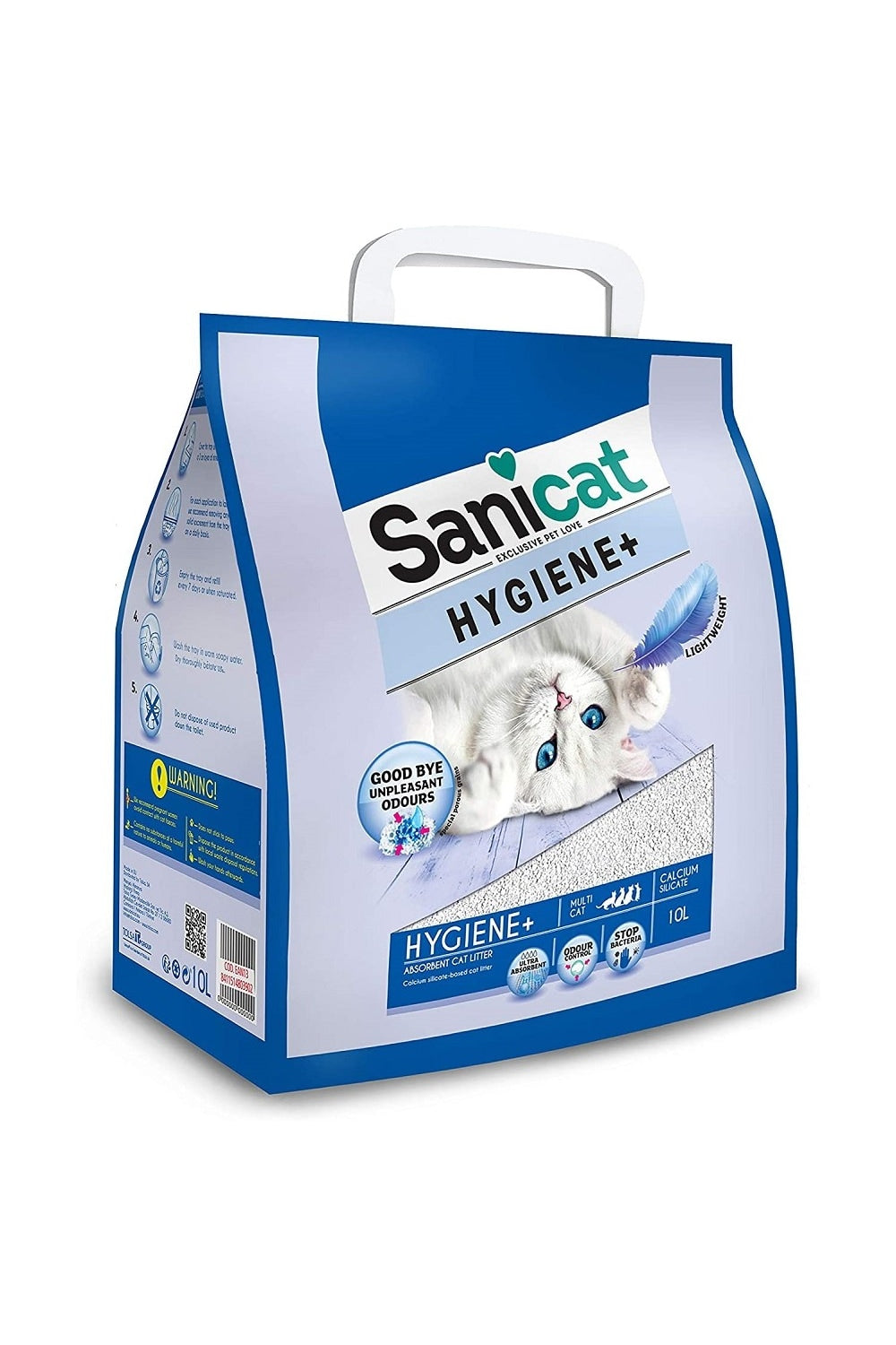 Sanicat Hygiene+ Cat Litter (White) (17.6pint)