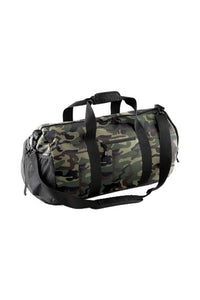 Athleisure Water Resistant Shoulder Strap Holdall Kit Bag - Jungle Camo