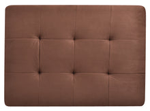 Load image into Gallery viewer, Pounder Chocolate Faux Leather Upholstered Ottoman