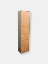 Load image into Gallery viewer, 6 Cube Wood Cabinet, Natural