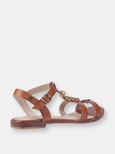 Load image into Gallery viewer, Womens Lucia T-Bar Buckle Leather Sandal - Tan