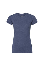 Load image into Gallery viewer, Russell Womens Slim Fit Longer Length Short Sleeve T-Shirt (Bright Navy Marl)