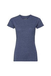Russell Womens Slim Fit Longer Length Short Sleeve T-Shirt (Bright Navy Marl)