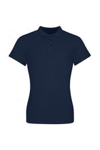 Load image into Gallery viewer, Womens/Ladies Piqu Cotton Polo Shirt - Oxford Navy