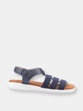 Load image into Gallery viewer, Womens/Ladies Hailey Gladiator Leather Sandal - Navy