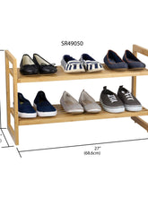 Load image into Gallery viewer, Bamboo Shoe Rack