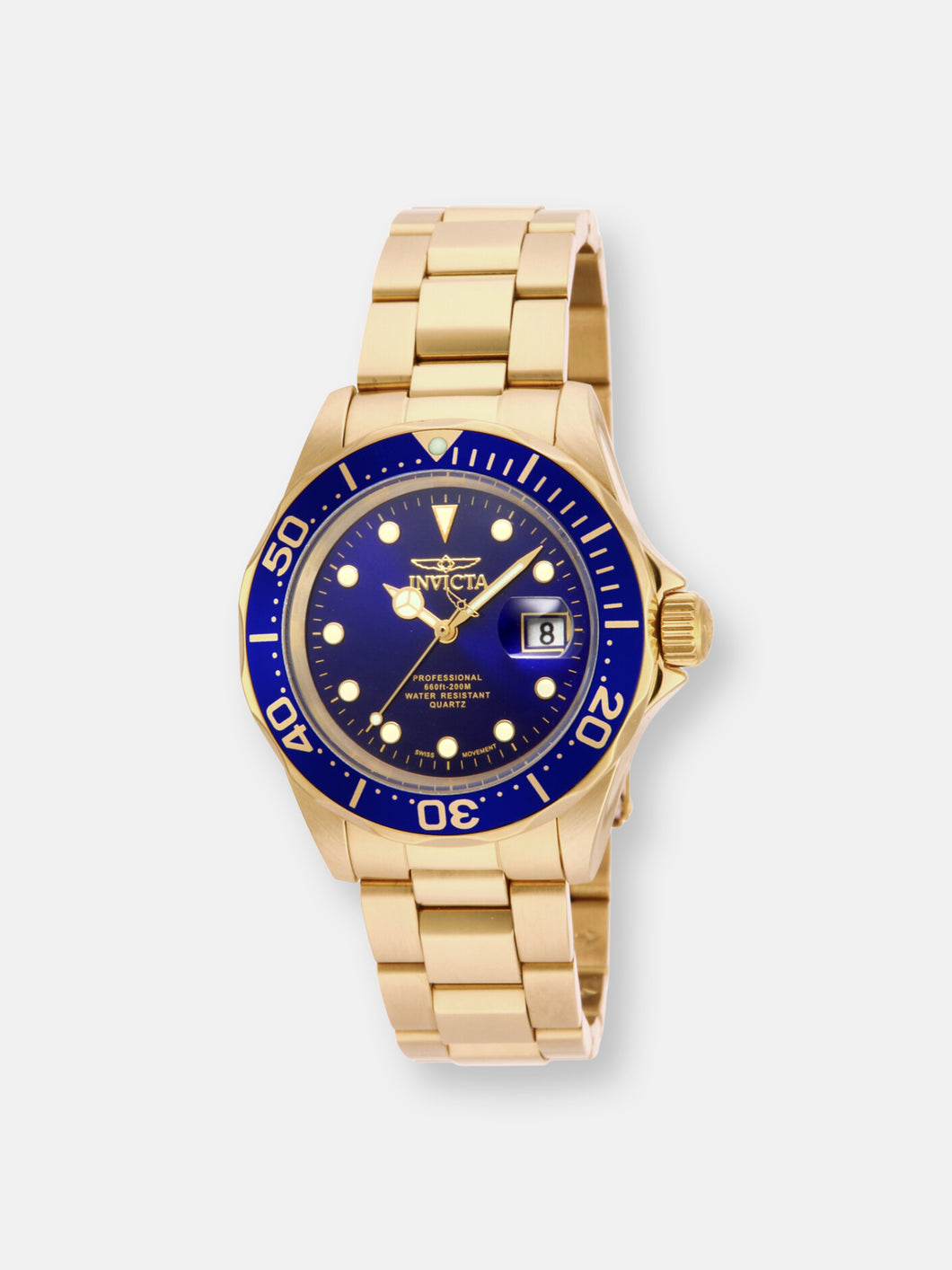 Invicta Men's Pro Diver 17058 Gold Stainless-Steel Quartz Dress Watch