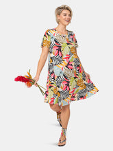 Load image into Gallery viewer, Maci Dress in Paradise Pop (Curve)