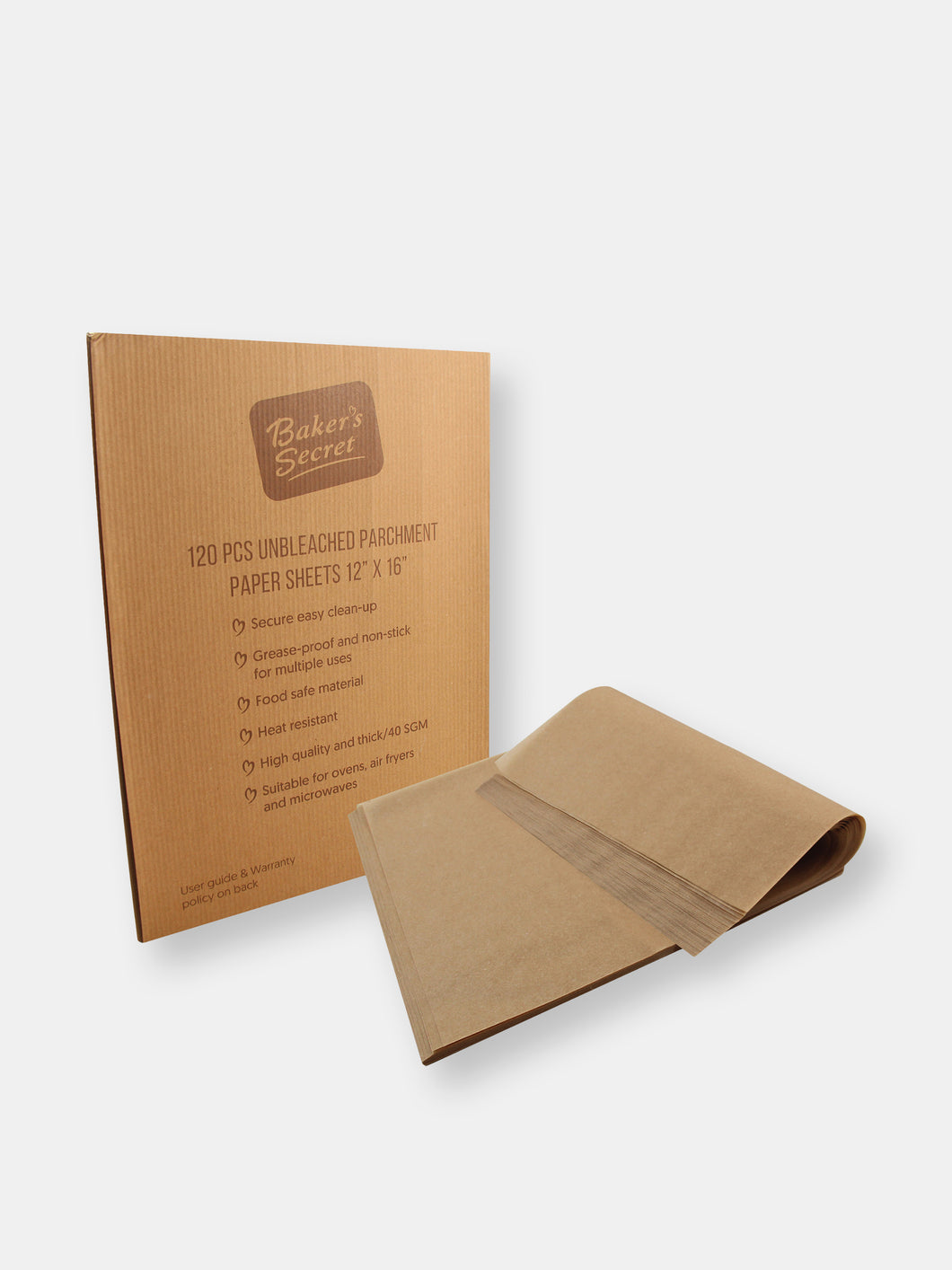 Paper Microwave Safe Unbleached Parchment Paper Sheets 12