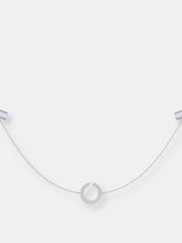 Load image into Gallery viewer, Avani Skyline Geometric Layered Diamond Necklace in Sterling Silver