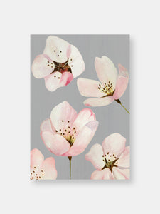 Art Print:  Cherry Blossoms on Grey