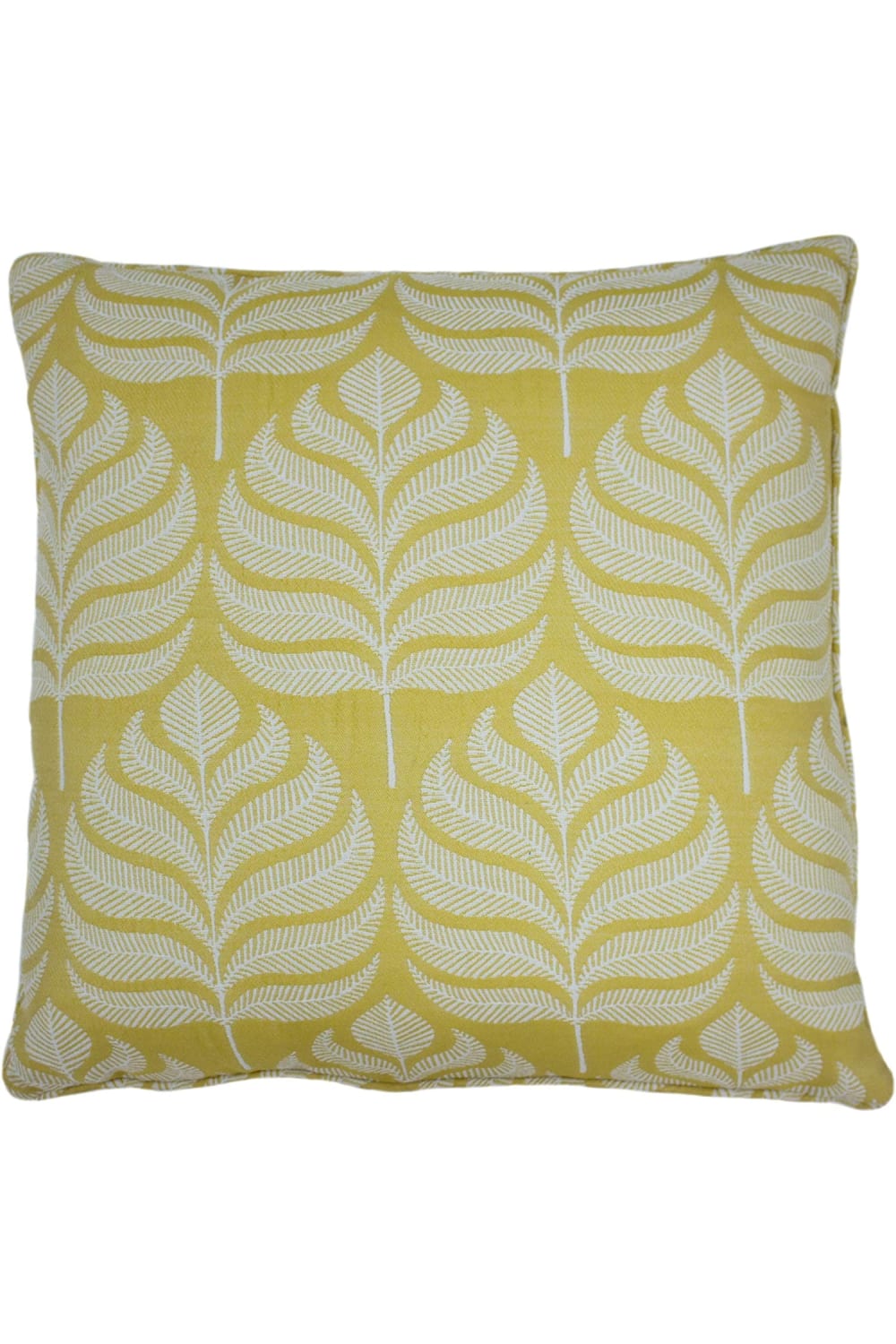 Horto Leaf Cushion Cover - Ochre Yellow
