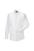 Load image into Gallery viewer, Russell Collection Mens Long Sleeve Ultimate Non-Iron Shirt (White)