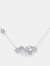 Load image into Gallery viewer, Starburst Constellation Diamond Necklace In Sterling Silver