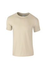 Load image into Gallery viewer, Gildan Mens Short Sleeve Soft-Style T-Shirt (Sand)