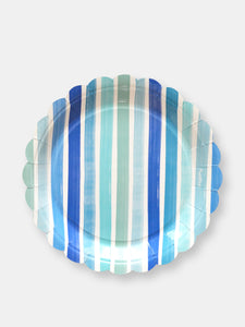 Brushstroke Stripe Paper Plates