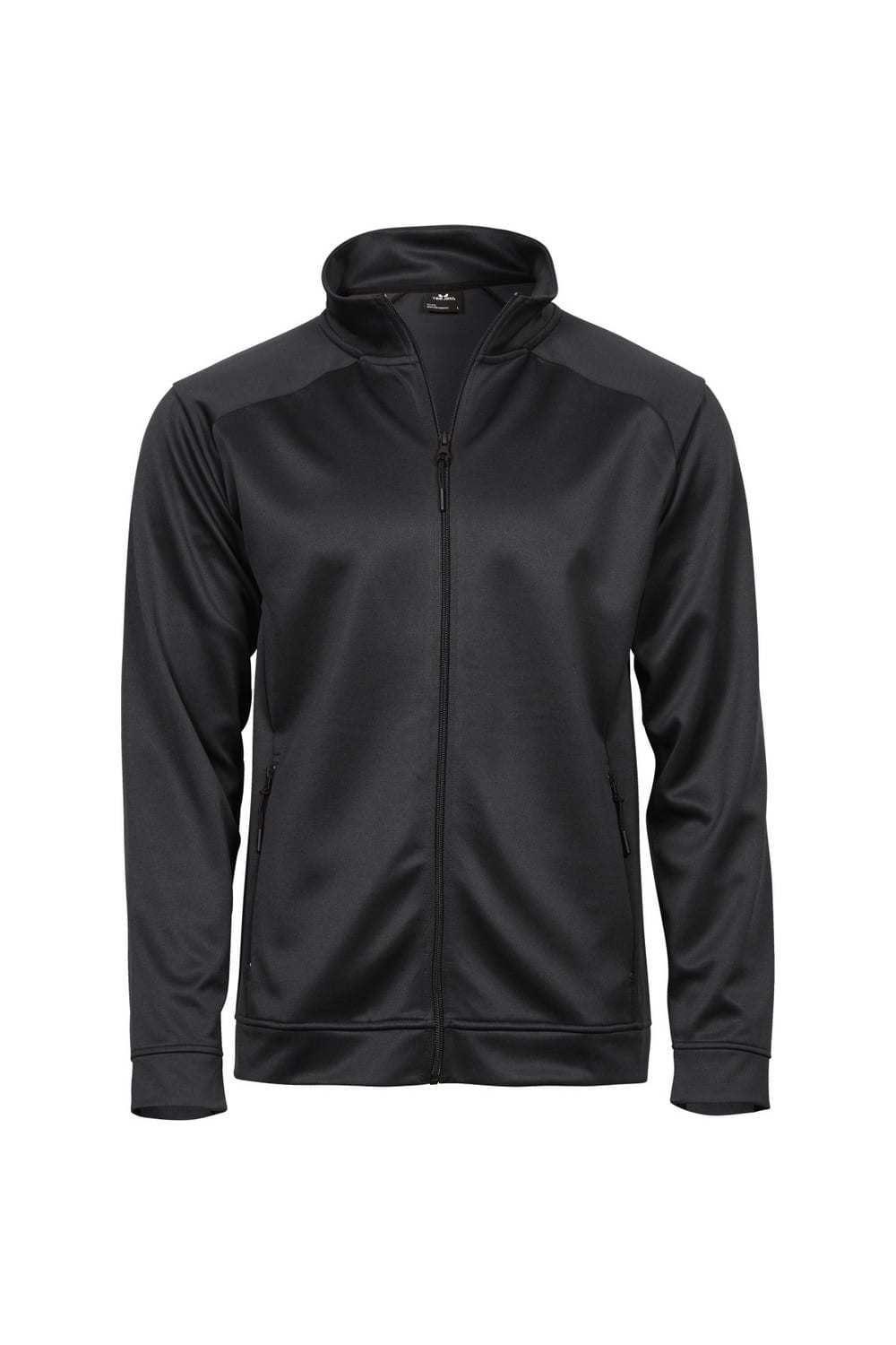 Tee Jays Mens Performance Zip Sweat Jacket (Black)