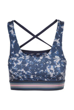 Load image into Gallery viewer, Womens/Ladies Stephanie Camo Crop Top - Navy