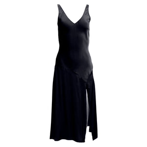 Mae Slip Dress / Black Silk