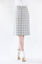 Load image into Gallery viewer, Luxe Plaid Tweed Pencil Skirt