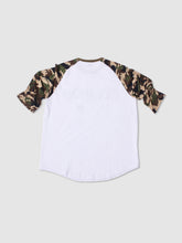 Load image into Gallery viewer, Camo Floater Raglan Tee