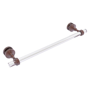 Allied Brass Pacific Grove Collection 24 Inch Shower Door Towel Bar with Grooved Accents