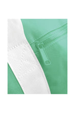 Load image into Gallery viewer, Plain Varsity Barrel/Duffel Bag (20 Liters) - Mint Green/Off White