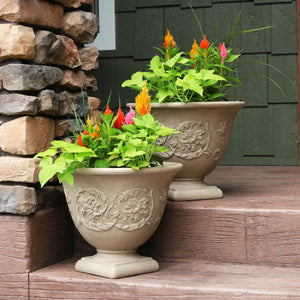 Sunnydaze Darcy Double-Walled Flower Pot Planter