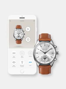 Kronaby Sekel S0713-1 Brown Leather Automatic Self Wind Smart Watch