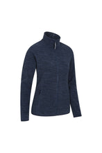 Load image into Gallery viewer, Ladies Snowdon Fleece Jacket - Blue