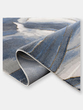Load image into Gallery viewer, Regal REG120A Blue Grey Sand Wave Pattern Area Rug