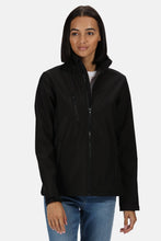 Load image into Gallery viewer, Regatta Womens/Ladies Ablaze 3 Layer Membrane Soft Shell Jacket (Black)