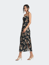 Load image into Gallery viewer, Sanza Dress - Black Venetia Petal