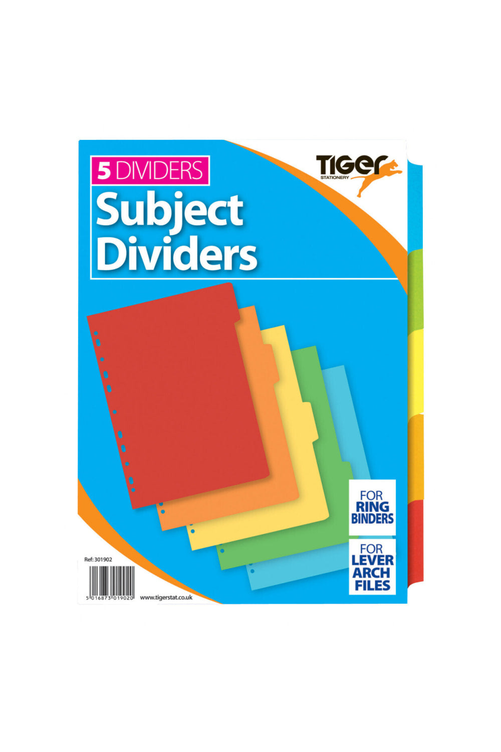 Tiger Stationery A4 Index Dividers (Pack of 50) (Multicolored) (One Size)
