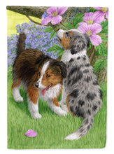 Load image into Gallery viewer, Sheltie Puppies Garden Flag 2-Sided 2-Ply