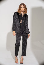 Load image into Gallery viewer, Rhodes Black Jacquard Tuxedo Pant