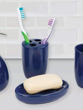 Load image into Gallery viewer, 4 Piece Bath Accessory Set, Navy