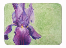 Load image into Gallery viewer, 19 in x 27 in Purple Iris by Malenda Trick Machine Washable Memory Foam Mat