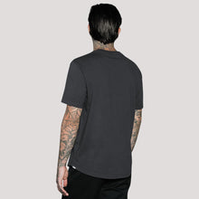 Load image into Gallery viewer, Everyday Recycled Cotton Tee- Curved Hem - Washed Black