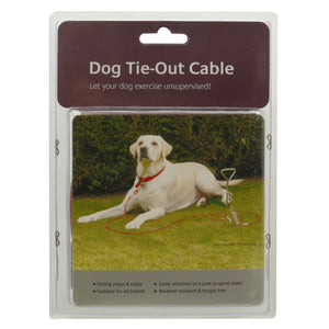 Rosewood Dog Tie-Out Cable (Red) (10in)
