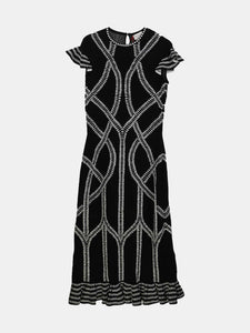 Alexander Mcqueen Women's Black Short Sleeve Dress