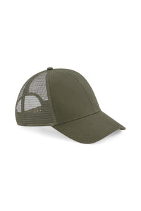 Beechfield Organic Cotton Trucker Cap (Olive Green)